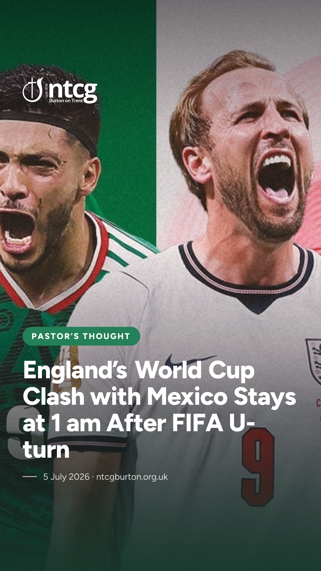 Story / Reel card for England’s World Cup Clash with Mexico Stays at 1 am After FIFA U-turn