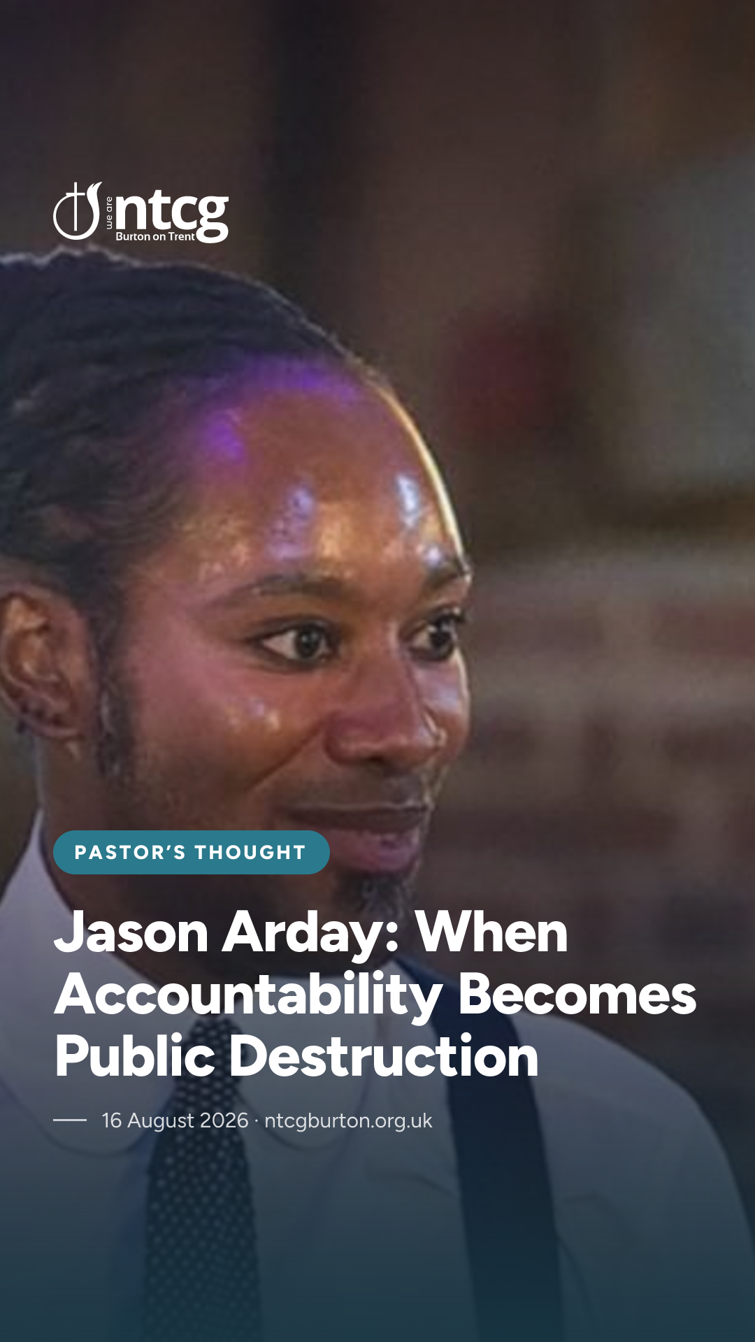 Story / Reel card for Jason Arday: When Accountability Becomes Public Destruction