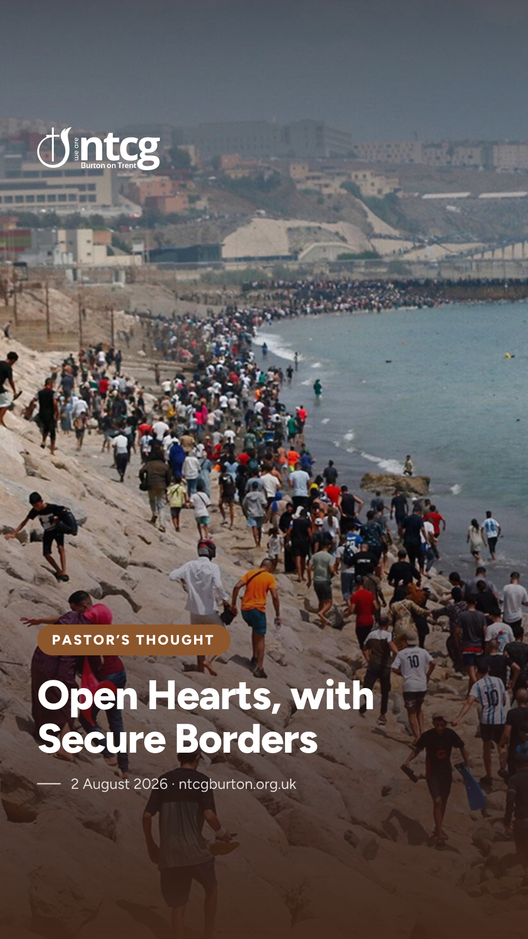 Story / Reel card for Open Hearts,  with Secure Borders